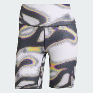 adidas Pabllo Vittar Pride Shorts Women Size Large Tight Fit Grey/Lucid IV9839